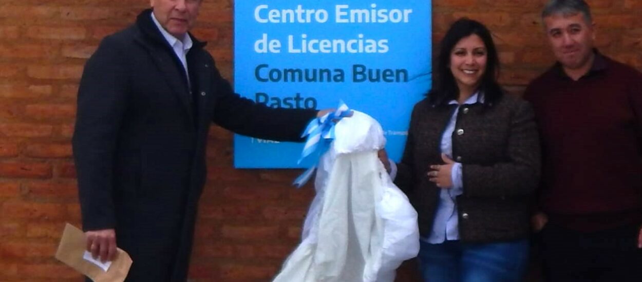 Provincia inauguró una terminal de licencias de conducir en Buen Pasto
