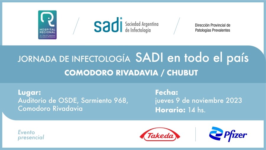 Salud: Provincia invita a participar de Jornada de Infectología que se realizará en Comodoro Rivadavia