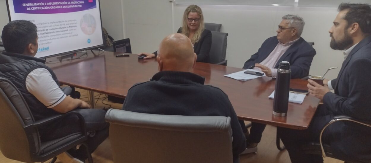 Chubut presentó un proyecto para potenciar los cultivos de vid e implementar procesos de certificación orgánica