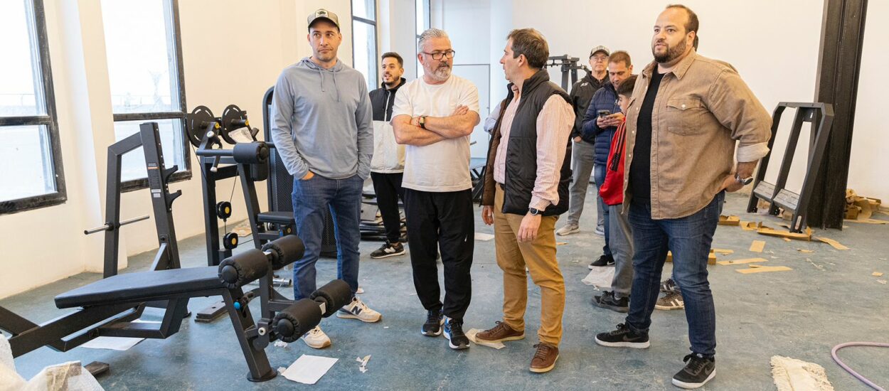 Luque recorrió su última obra deportiva en el club donde se formó como dirigente