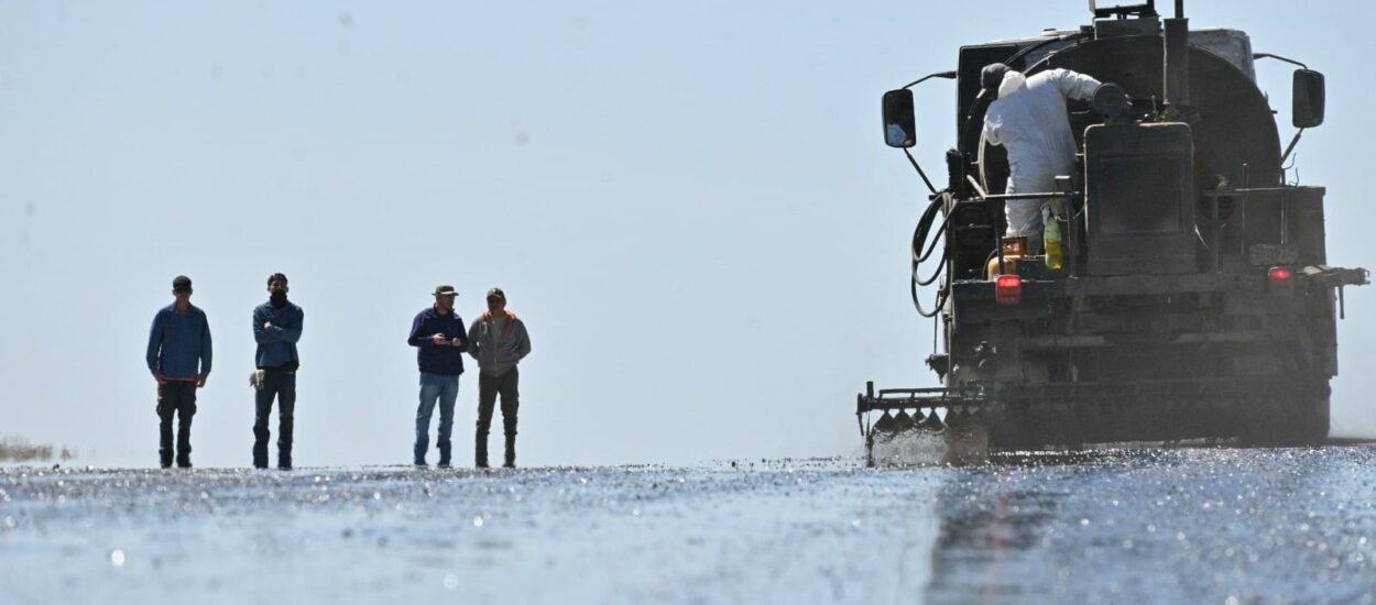 El Gobierno Provincial avanza con la pavimentación del acceso a El Doradillo