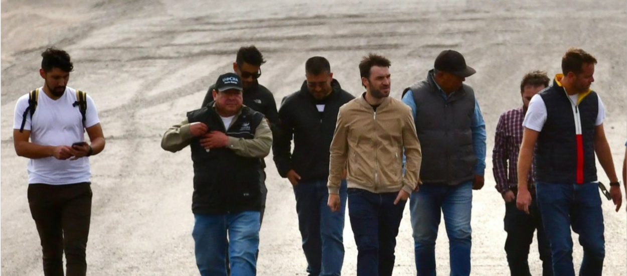 Torres recorrió la obra de pavimentación de la Ruta Provincial N°42