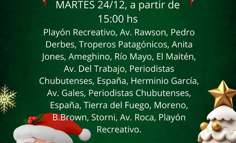 Iniciativa Solidaria: Papá Noel Recorrerá la Ciudad para Llevar Regalos a los Niños en la Previa a la Nochebuena