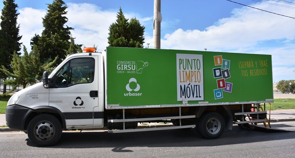 El Punto Limpio Móvil de Girsu realizará el ecocanje en Gaiman, Playa Unión, Puerto Madryn y Trelew