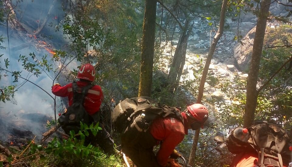 En un intenso operativo coordinado por el Gobierno Provincial, se logró contener sectores del incendio en Epuyén