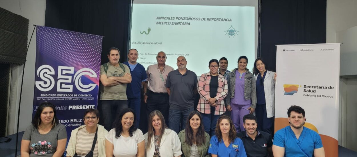 Provincia dictó en Trelew y Puerto Madryn capacitación sobre incidentes con animales ponzoñosos  