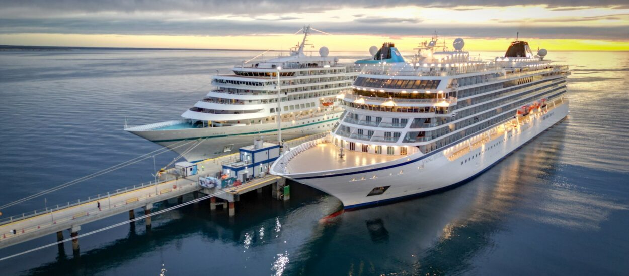 Dos cruceros arribaron a Chubut en una nueva jornada de intensa actividad portuaria