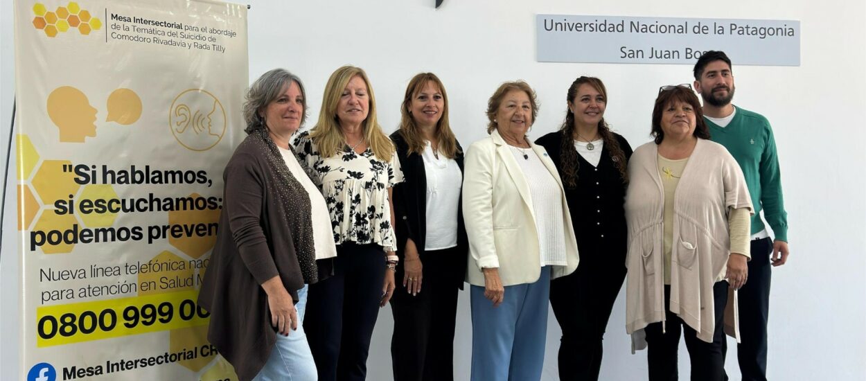 Mesa Intersectorial para el Abordaje del Suicidio firmó convenio con la Universidad Nacional de la Patagonia