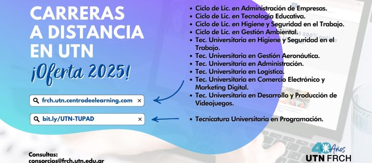 Nuevas propuestas de formación a distancia en UTN FRCh