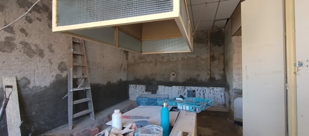 El Gobierno Provincial avanza con la obra de refacción de la Escuela N°46 de Puerto Madryn