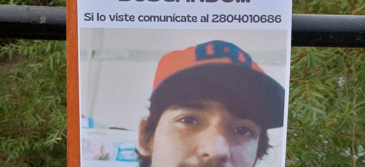 Desesperada búsqueda de Alejandro Emanuel Centeno: joven desaparecido en Gaiman desde el 23 de abril