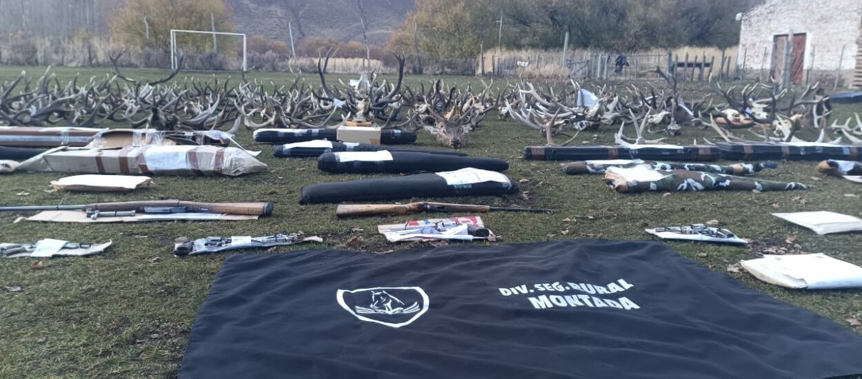 La Policía del Chubut realizó un megaoperativo en la cordillera para terminar con el abigeato y los cazadores furtivos