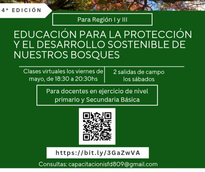 Provincia capacitará a docentes en la protección y desarrollo sostenible de los bosques