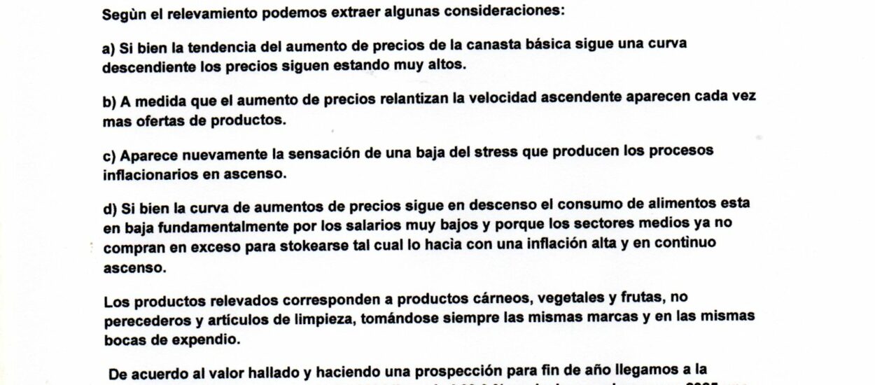 Aumento de precios en la canasta básica de Puerto Madryn: suba del 1,9 % en mayo