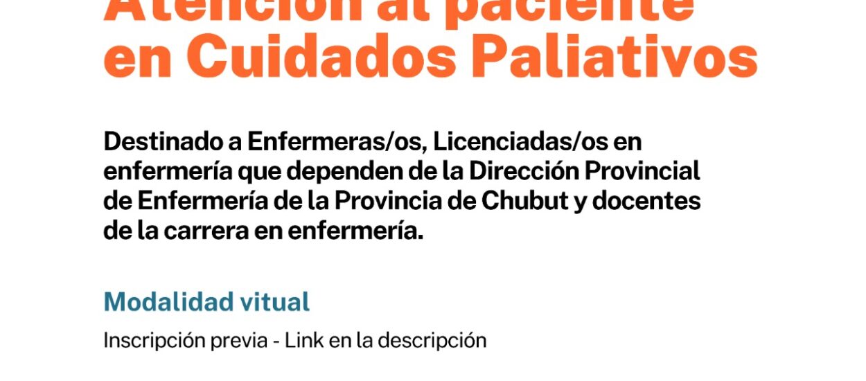 Provincia coordina una capacitación en Atención al Paciente en Cuidados Paliativos