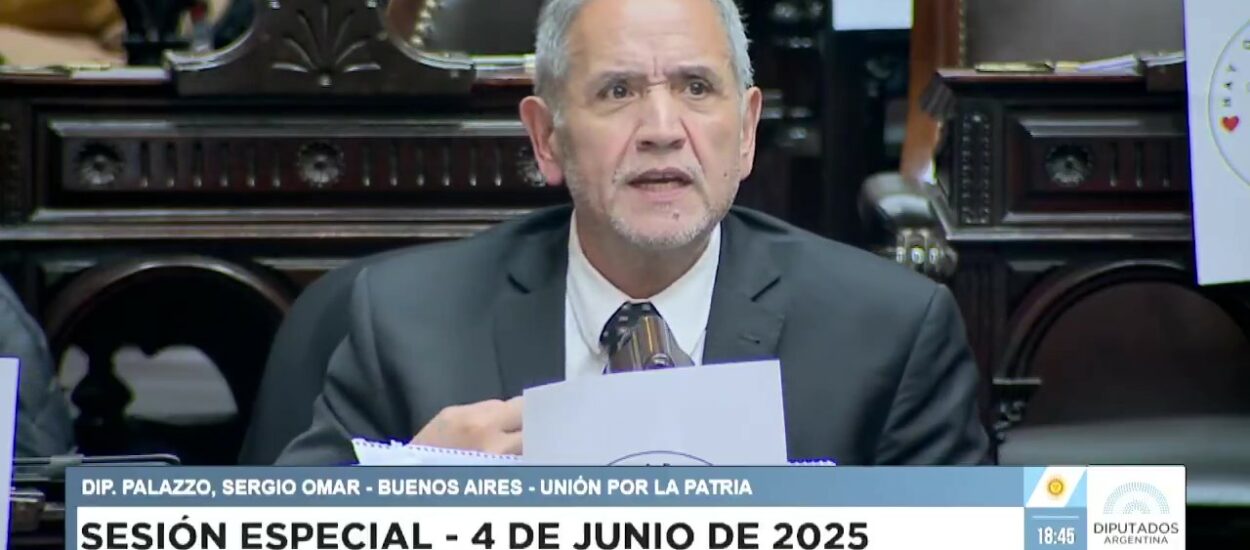 Sergio Palazzo defendió el incremento para jubilados: “Estamos votando dos kilos y medio de carne”