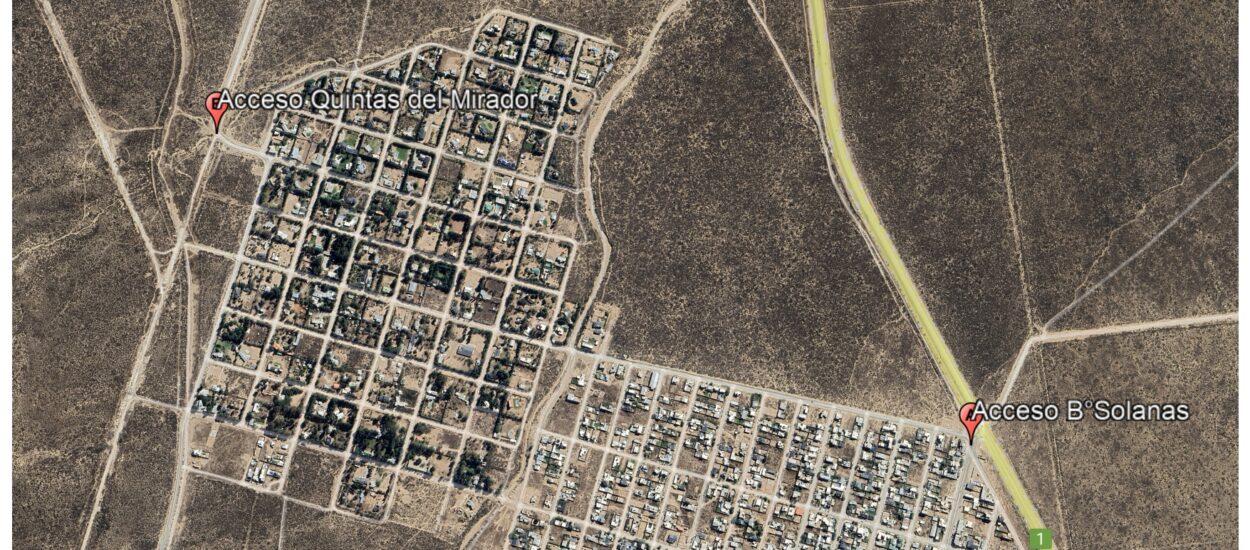 Provincia repara el ingreso al barrio Solanas en Puerto Madryn