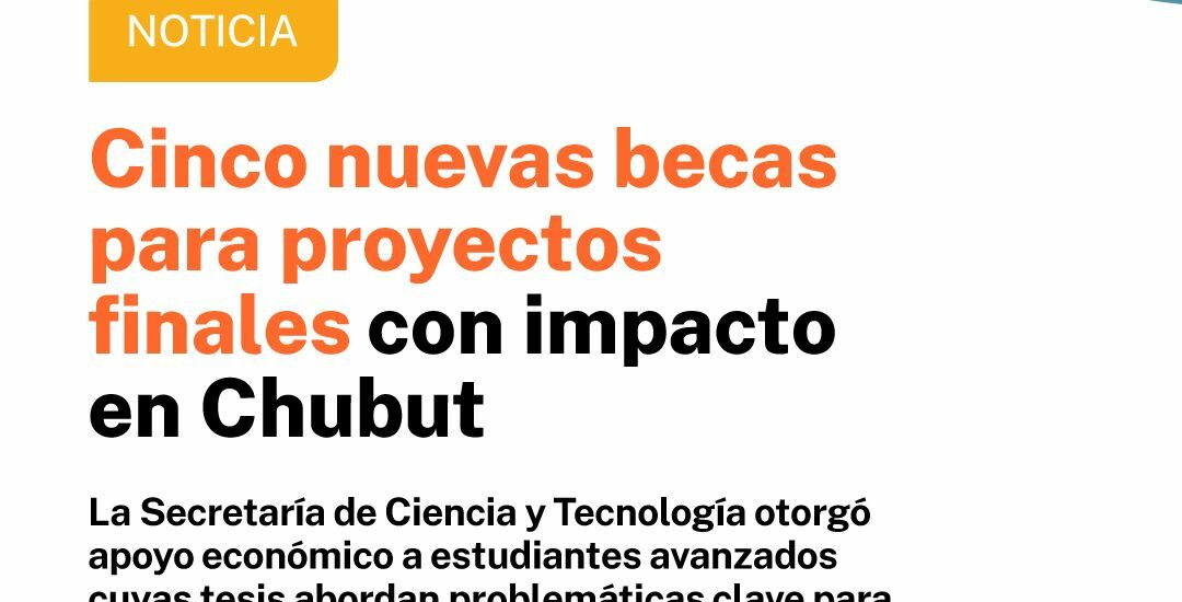 Nuevas becas para proyectos finales con impacto en Chubut