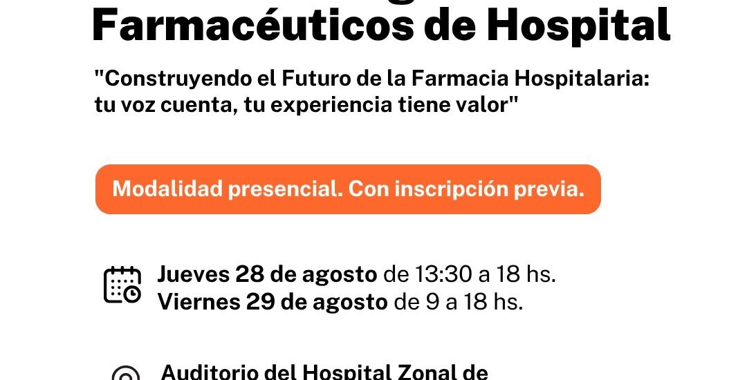 Puerto Madryn será sede de las 1ª Jornadas Patagónicas de Farmacia Hospitalaria