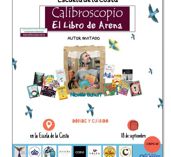La Escuela de la Costa recibe al escritor Nicolás Schuff en una nueva edición de su tradicional Feria del Libro