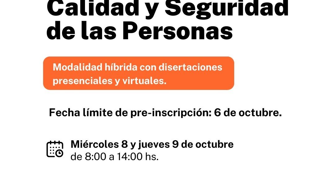 El Gobierno del Chubut realizará en Rawson las “1º Jornadas Provinciales de Calidad y Seguridad de las Personas”