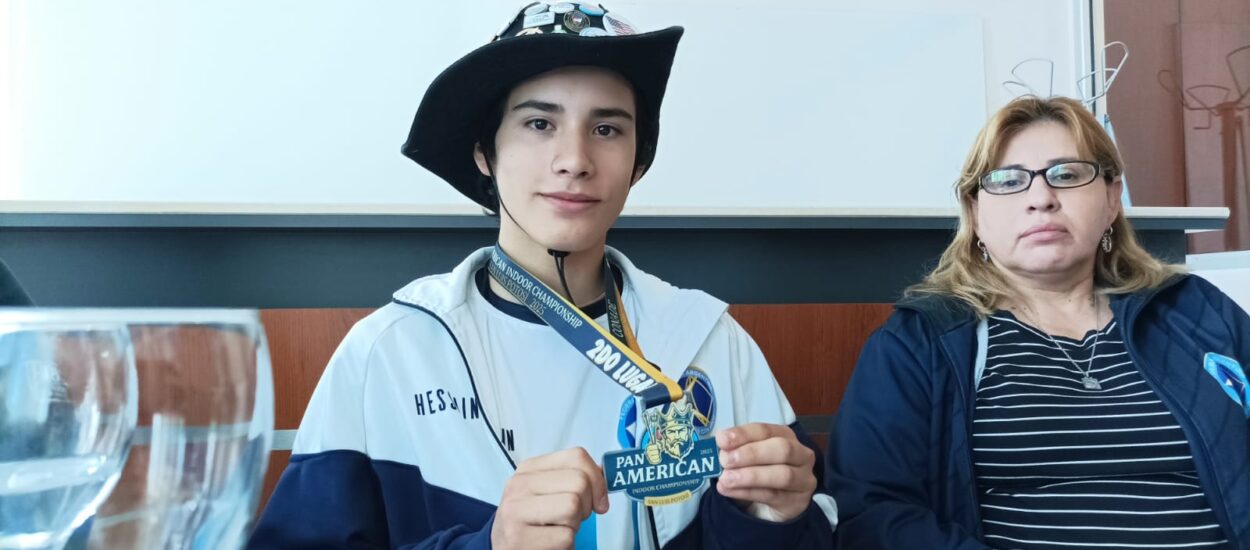 Joven arquero madrynense brilló en su primer Panamericano Indoor y ya sueña con competir en el Mundial